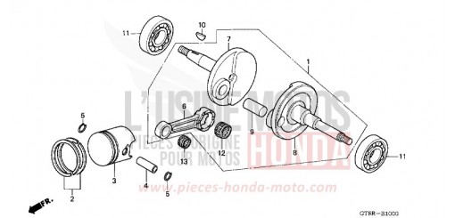 ALBERO MOTORE/PISTONE PK50R di 1994
